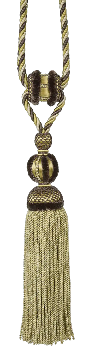 Photo of Single Tassel Tieback with Velvet Detailing