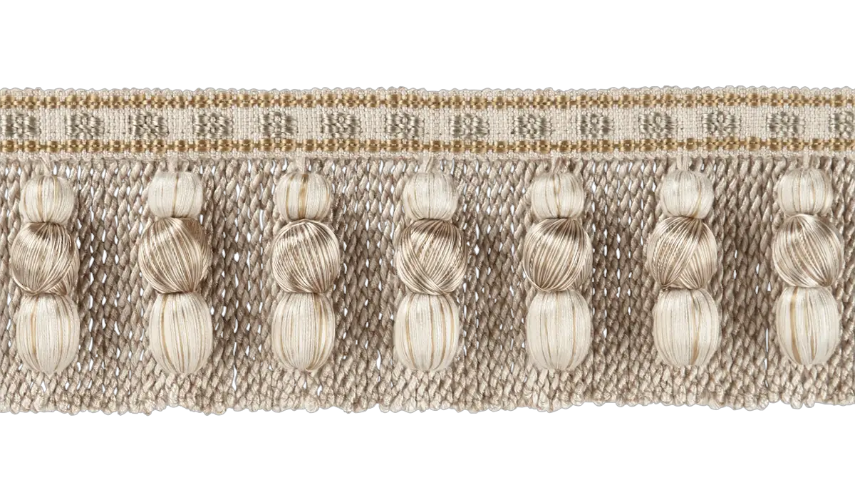Photo of Braid Top Bullion Fringe with Ball Hangers