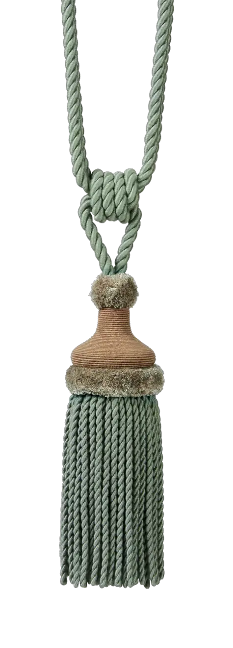Photo of Single Tassel Tieback with Pompom Collar