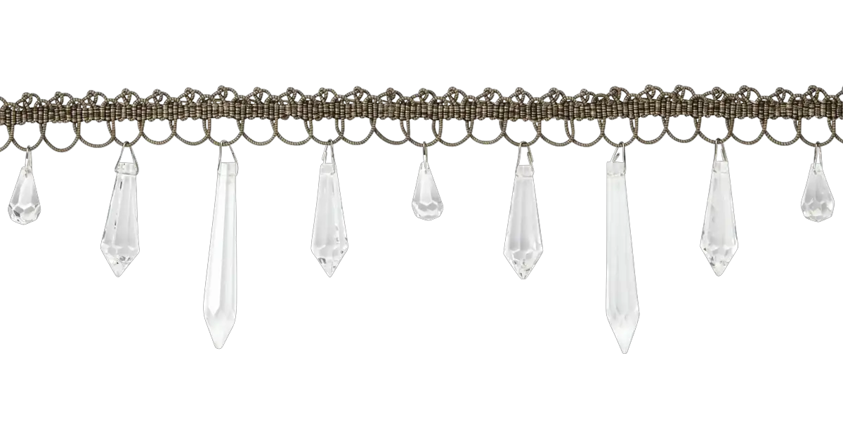 Photo of "Crystal icicle, pendant and drop fringes