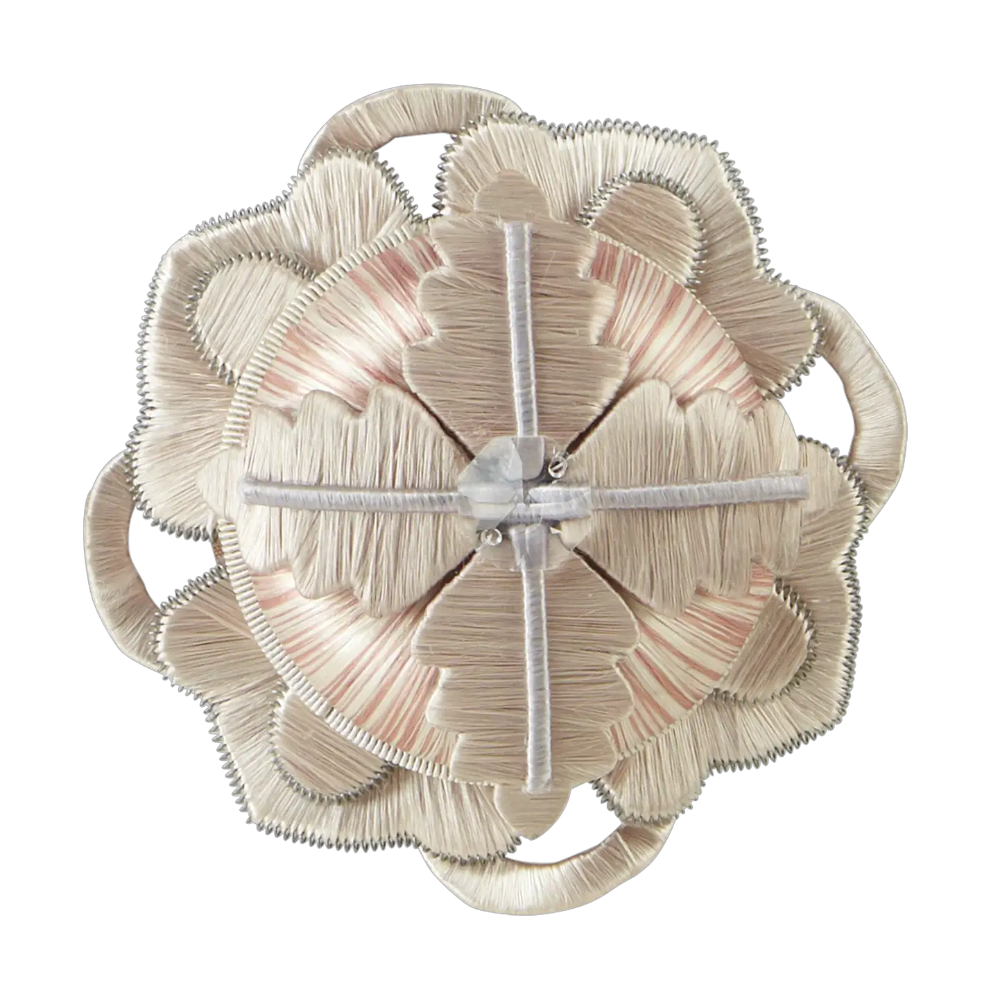 Photo of Leaf Embellished Rosette with Crystal Button