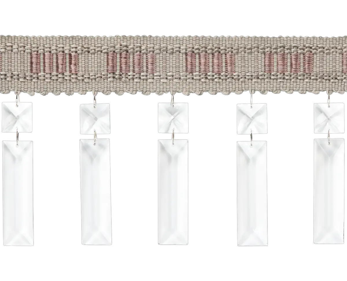 Photo of Crystal square and rectangle fringe