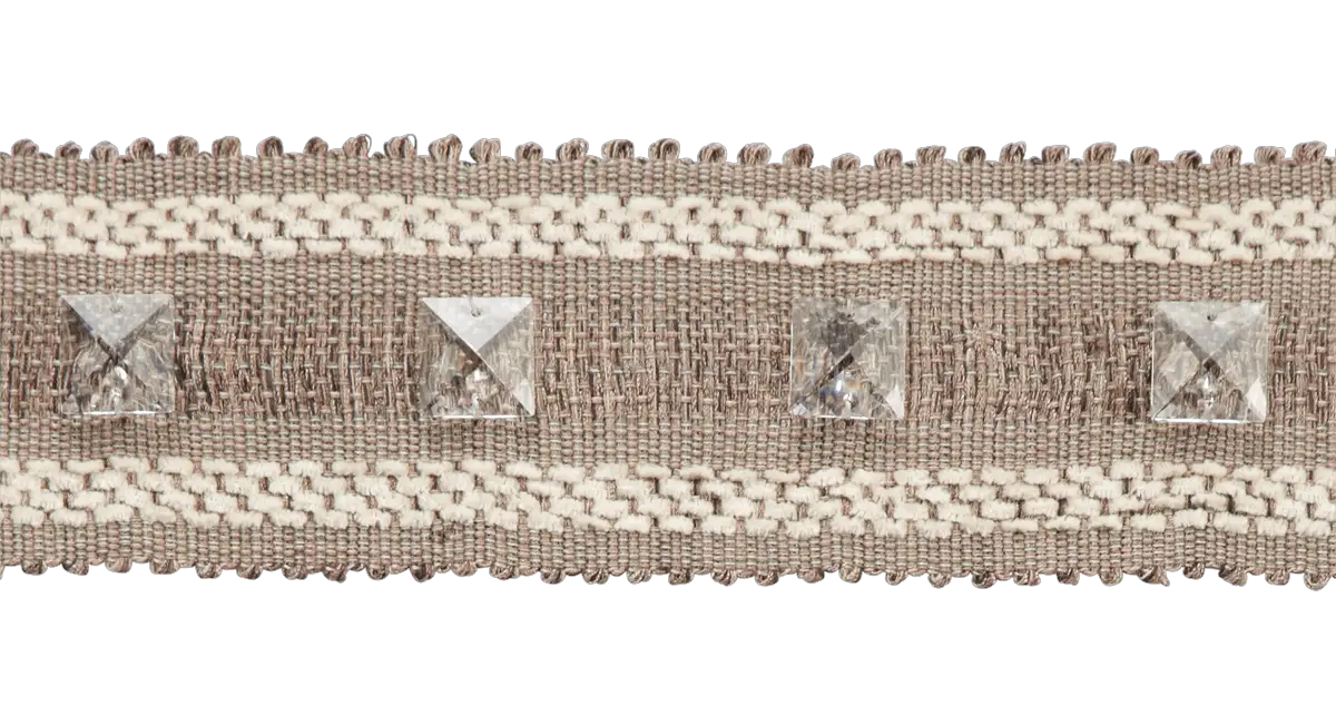 Photo of Wide braid with crystal squares