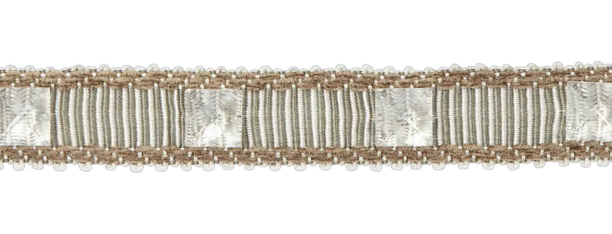 Photo of Ribbed braid with crystal squares