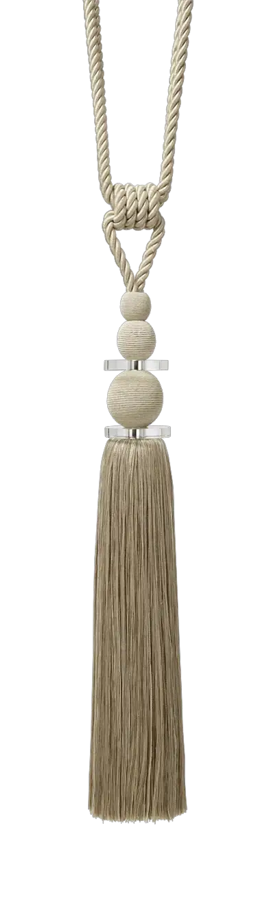 Photo of Gimp Ball & Glass Disc Tassel Tieback