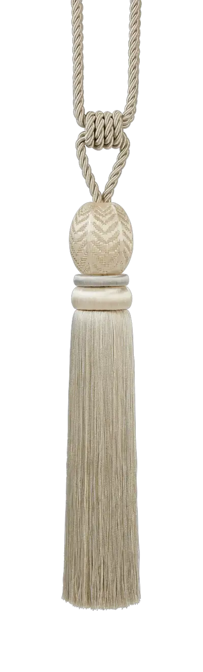 Photo of Hand Embroidered Tassel Tieback