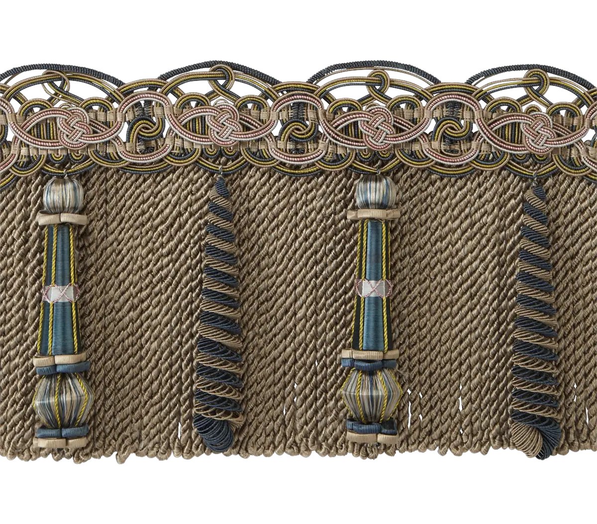 Photo of Braid Top Bullion Fringe with Hangers & Torsades