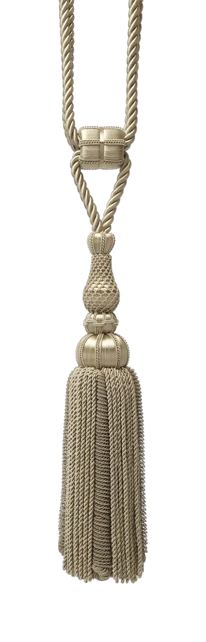 Photo of Single Tassel Tieback with Torsades to Skirt (optional)
