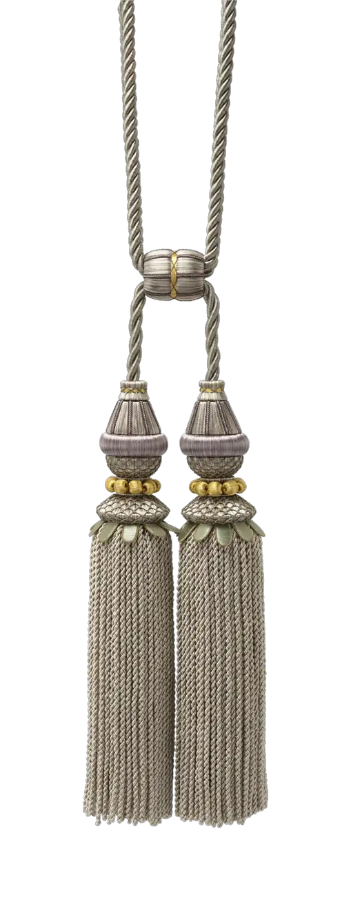 Photo of Double Tassel Tieback with Beaded Collar