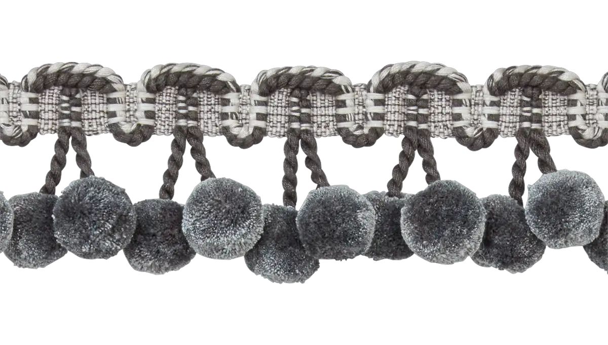 Photo of Pompom Fringe with Cord Loop Braid