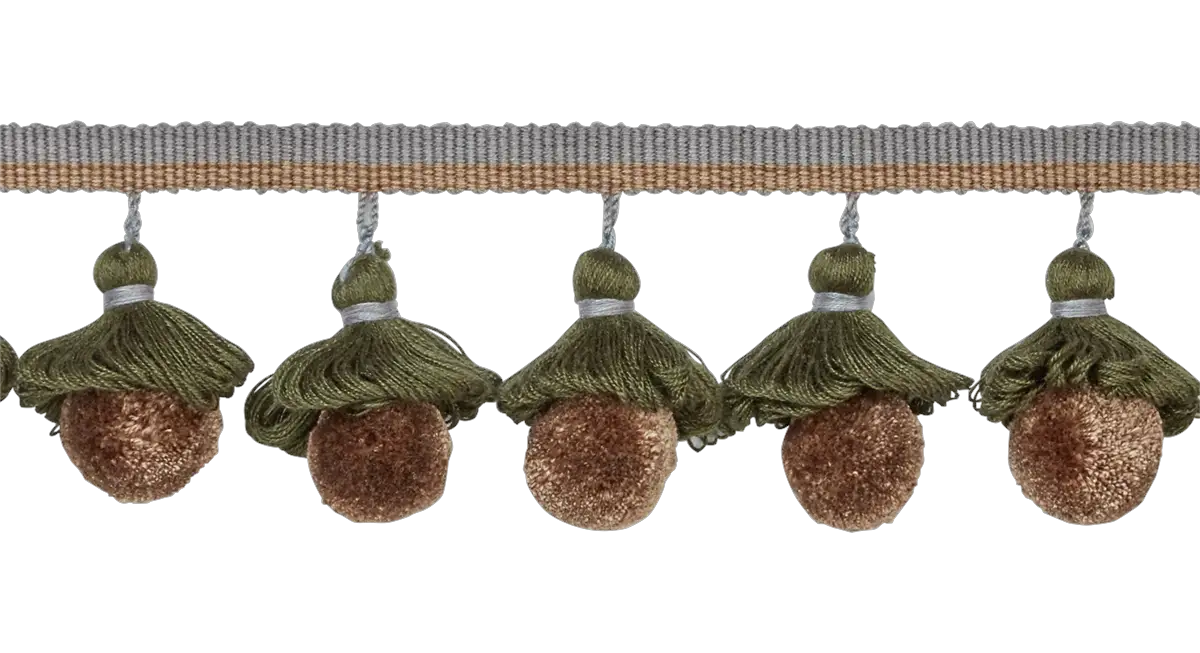 Photo of Looped Tassel and Pompom Fringe