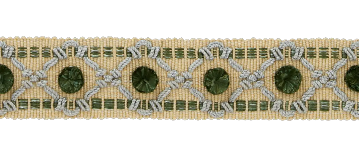 Photo of Diamond Braid with Pompom Spots